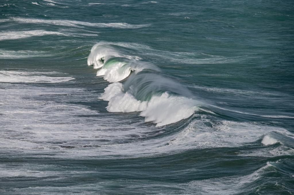 Breaking surf at Moonlight Head, west coast of Victoria