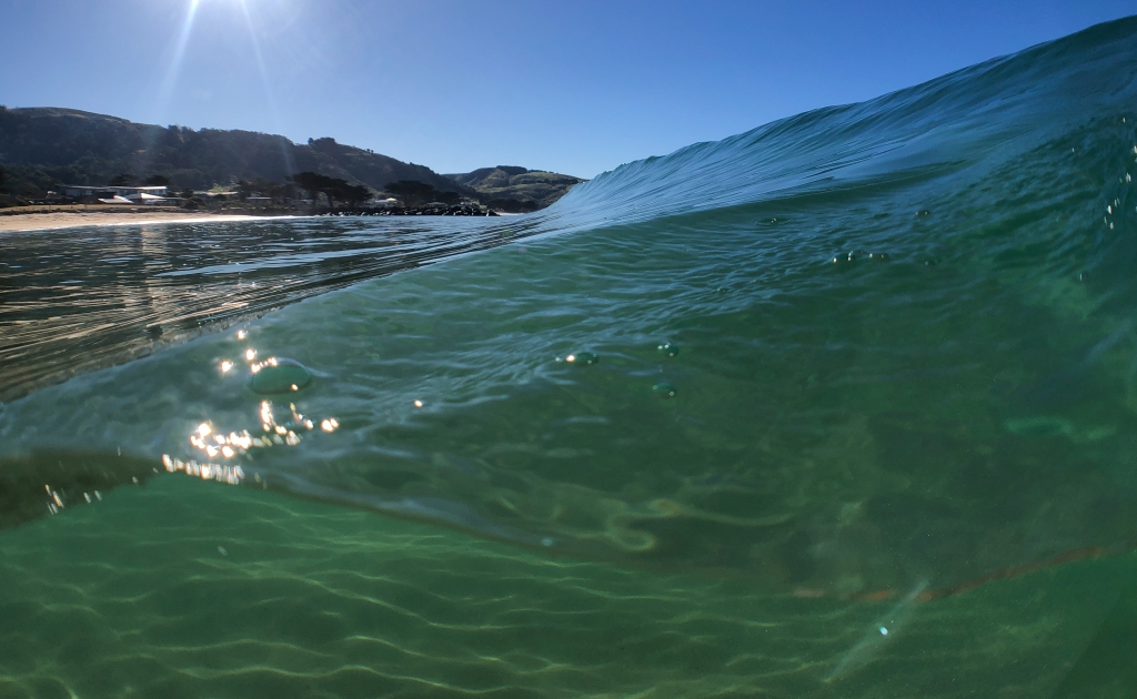 Photo of wave at Apollo Bay, taken from the water